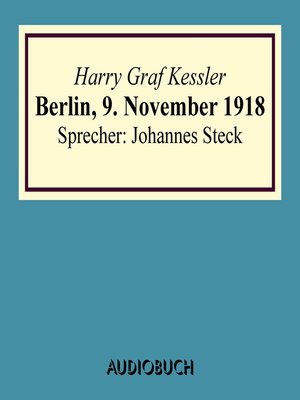 cover image of Berlin, 9. November 1918